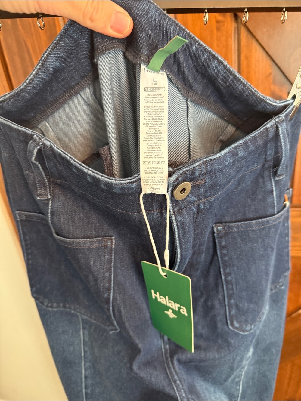 NWT Halara high rise jeans size large - Picture 4 of 4
